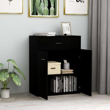 Sideboard Schwarz 60x30x75 cm Holzwerkstoff