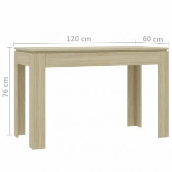 Esstisch Sonoma-Eiche 120x60x76 cm Holzwerkstoff