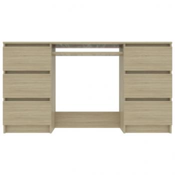 Schreibtisch Sonoma-Eiche 140x50x77 cm Holzwerkstoff