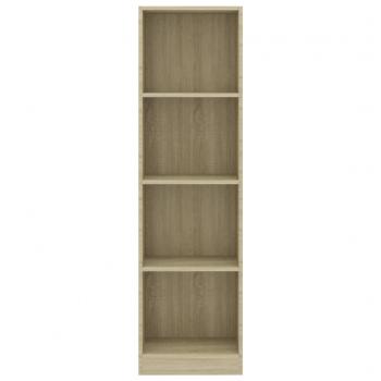 Bücherregal 4 Fächer Sonoma-Eiche 40x24x142 cm Holzwerkstoff