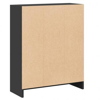 Bücherregal Schwarz 60x24x76 cm Holzwerkstoff