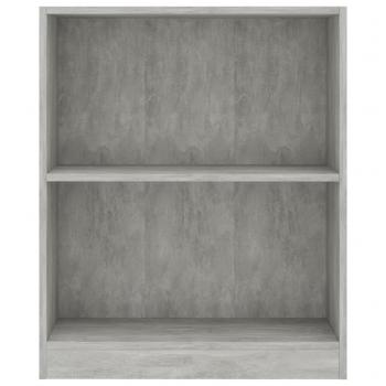 Bücherregal Betongrau 60x24x76 cm Holzwerkstoff