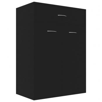 Schuhschrank Schwarz 60x35x84 cm Holzwerkstoff