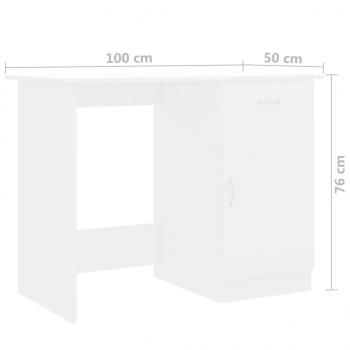 Schreibtisch Weiß 100×50×76 cm Holzwerkstoff