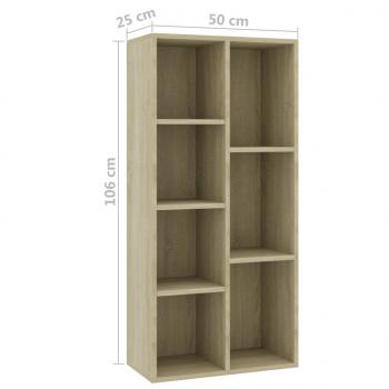 Bücherregal Sonoma-Eiche 50x25x106 cm Holzwerkstoff