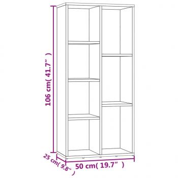 Bücherregal Sonoma-Eiche 50x25x106 cm Holzwerkstoff