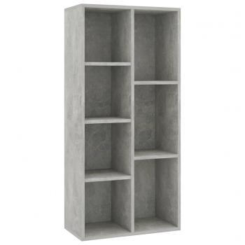 Bücherregal Betongrau 50x25x106 cm Holzwerkstoff