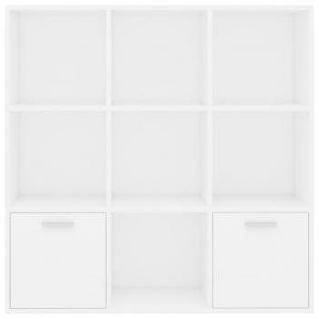 Bücherregal Weiß 98x30x98 cm Holzwerkstoff