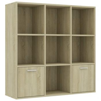 Bücherregal Sonoma-Eiche 98x30x98 cm Holzwerkstoff