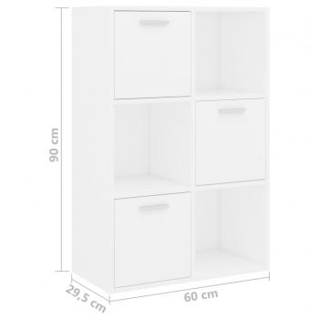 Lagerschrank Weiß 60x29,5x90 cm Holzwerkstoff