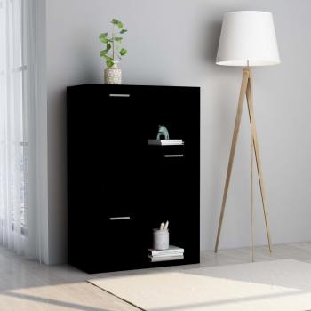 ARDEBO.de - Lagerschrank Schwarz 60x29,5x90 cm Holzwerkstoff