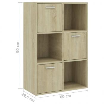 Lagerschrank Sonoma-Eiche 60x29,5x90 cm Holzwerkstoff