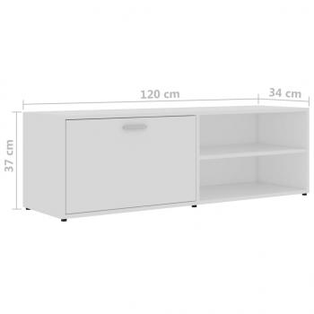 TV-Schrank Weiß 120x34x37 cm Holzwerkstoff