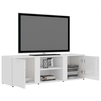 TV-Schrank Hochglanz-Weiß 120x34x37 cm Holzwerkstoff