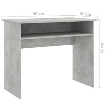 Schreibtisch Betongrau 90x50x74 cm Holzwerkstoff