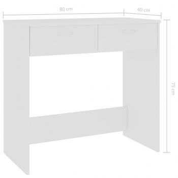 Schreibtisch Weiß 80×40×75 cm Holzwerkstoff