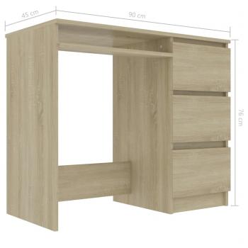 Schreibtisch Sonoma-Eiche 90x45x76 cm Holzwerkstoff