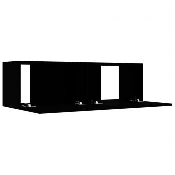 TV-Schrank Schwarz 100x30x30 cm Holzwerkstoff