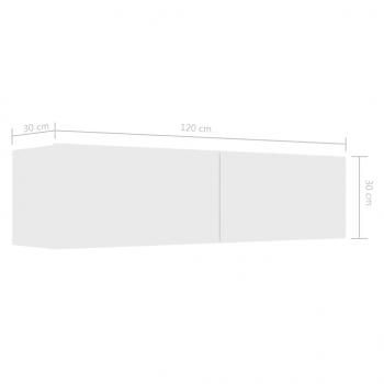 TV-Schrank Weiß 120x30x30 cm Holzwerkstoff