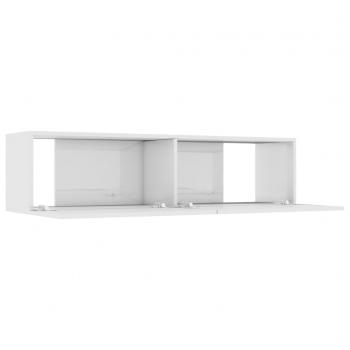 TV-Schrank Hochglanz-Weiß 120x30x30 cm Holzwerkstoff