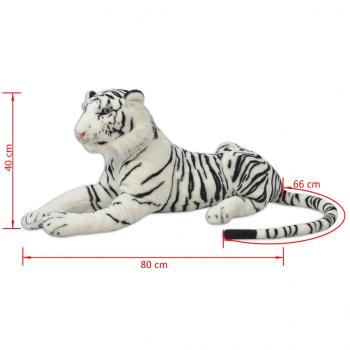 Tiger Plüschtier Weiß XXL