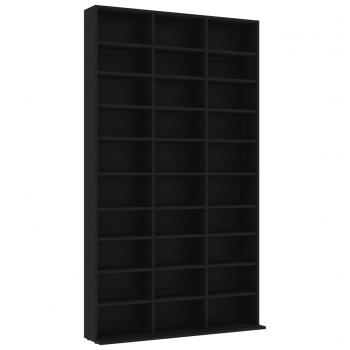 CD-Schrank Schwarz 102x16x177,5 cm Holzwerkstoff