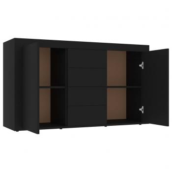 Sideboard Schwarz 120x36x69 cm Holzwerkstoff