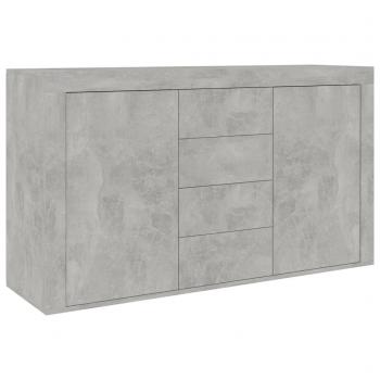 Sideboard Betongrau 120x36x69 cm Holzwerkstoff