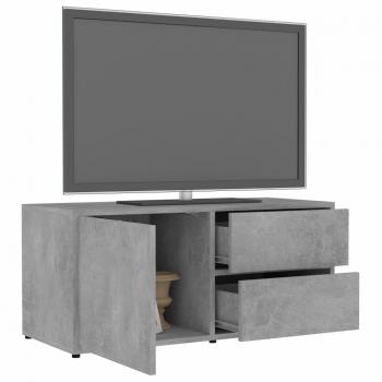 TV-Schrank Betongrau 80x34x36 cm Holzwerkstoff