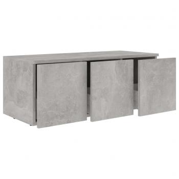 TV-Schrank Betongrau 80x34x30 cm Holzwerkstoff