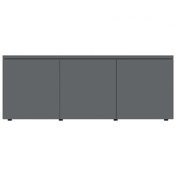 TV-Schrank Hochglanz-Grau 80x34x30 cm Holzwerkstoff