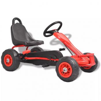 ARDEBO.de - Pedal Go-Kart mit Luftreifen Rot