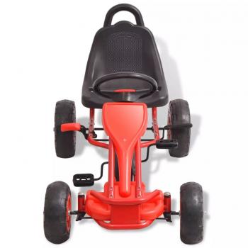 Pedal Go-Kart mit Luftreifen Rot