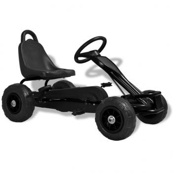 ARDEBO.de - Pedal Go-Kart mit Luftreifen Schwarz