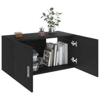 Wandschrank Schwarz 80 x 39 x 40 cm Holzwerkstoff