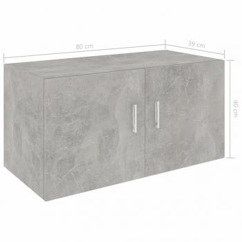 Wandschrank Betongrau 80 x 39 x 40 cm Holzwerkstoff