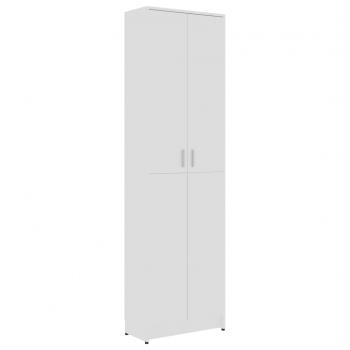 Garderobenschrank Hochglanz-Weiß 55x25x189 cm Holzwerkstoff