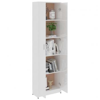 Garderobenschrank Hochglanz-Weiß 55x25x189 cm Holzwerkstoff