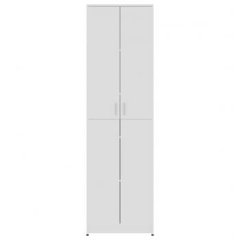 Garderobenschrank Hochglanz-Weiß 55x25x189 cm Holzwerkstoff