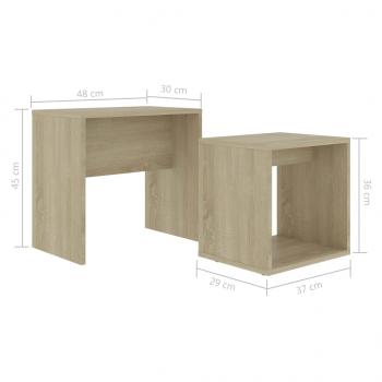 Couchtisch-Set Sonoma-Eiche 48 x 30 x 45 cm Holzwerkstoff