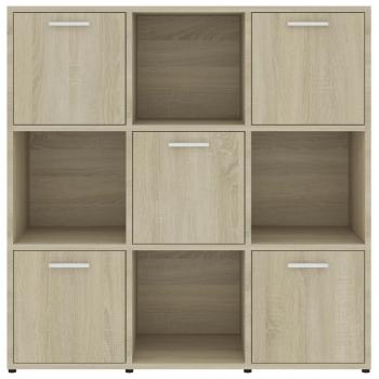 Bücherregal Sonoma-Eiche 90x30x90 cm Holzwerkstoff