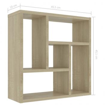 Wandregal Sonoma-Eiche 45,1x16x45,1 cm Holzwerkstoff