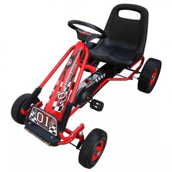 ARDEBO.de - Go Kart Rot 96 x 60 x 56 cm