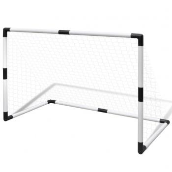 2-tlg. Mini-Fußballtor-Set für Kinder 91,5x48x61 cm