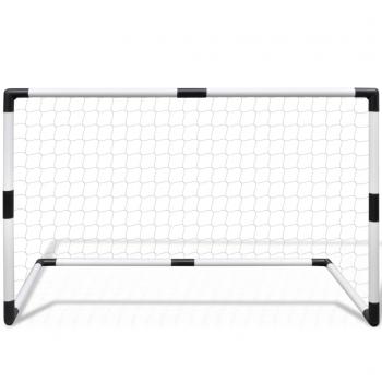 2-tlg. Mini-Fußballtor-Set für Kinder 91,5x48x61 cm