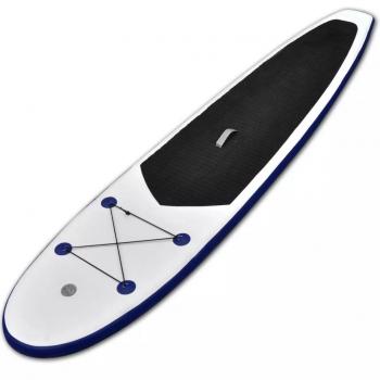 SUP-Board Aufblasbar Blau und Weiß 