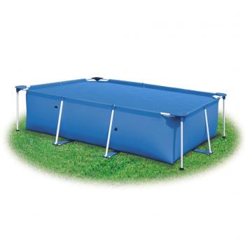 Rechteckige Pool-Abdeckung PE Blau 450 x 220 cm