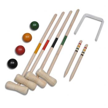 Krocket-Set Holz 4 Spieler  