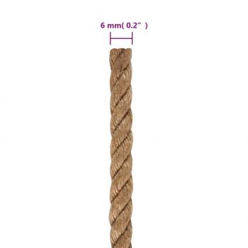 Seil 100% Jute 6 mm 500 m