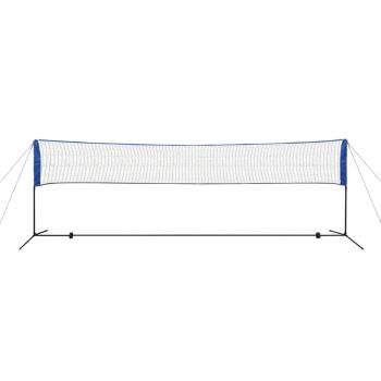 Badmintonnetz-Set mit Federbällen 500 x 155 cm